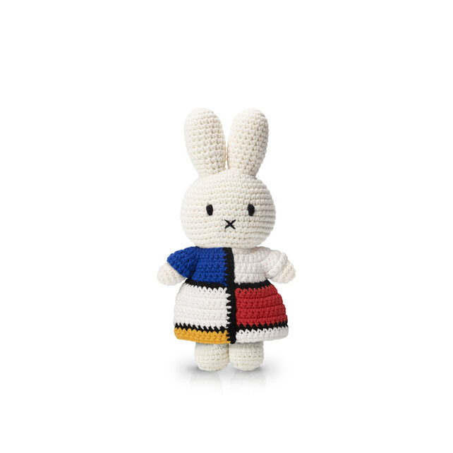 Miffy Mondrian dress 20cm - crocheted