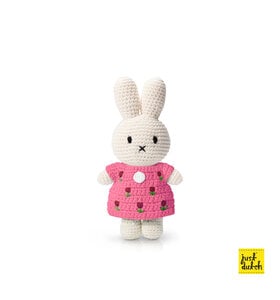 Miffy pink tulip dress plush 20cm - crocheted