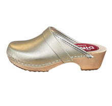 Swedish clogs gold