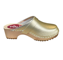 Swedish clogs gold