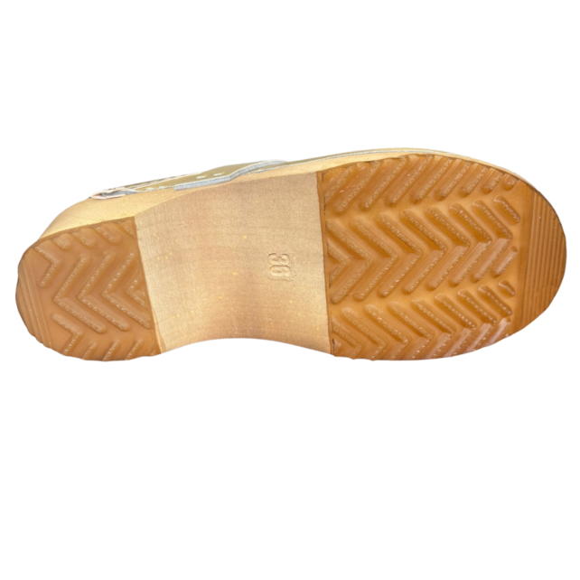 Swedish clogs gold