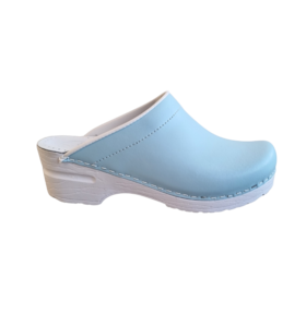 Medische klompen - PU zool met open hiel - blauw