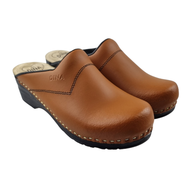 Work clogs - Home clogs - Dina - Cognac
