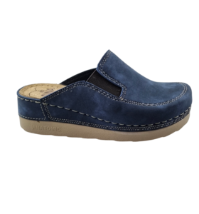 PU clogs with soft footbed - Nubuck blue