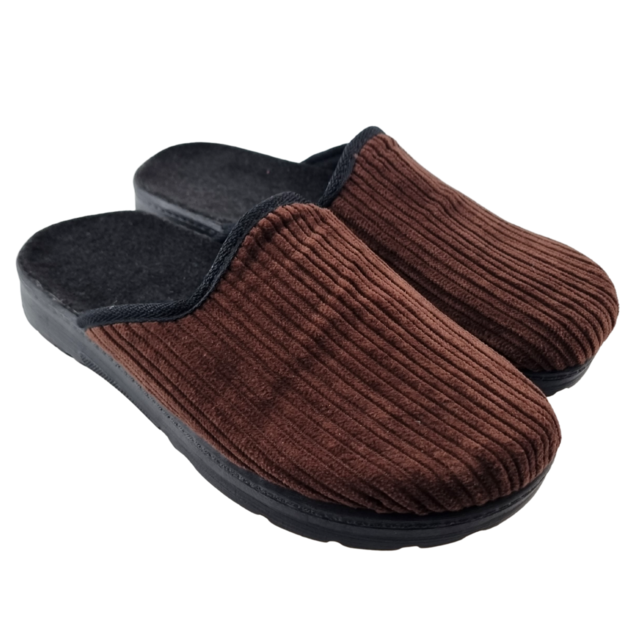 Instapper heren maat 41 t/m 46 - kleur Bruin corduroy