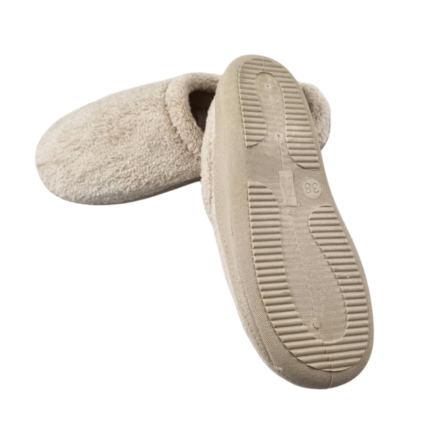 Women's slip-on shoes beige – wonderfully soft with a firm sole