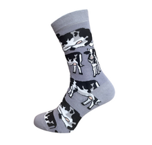 Cow print socks