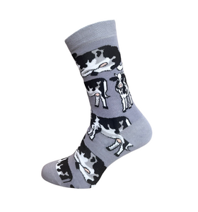 Cow print socks