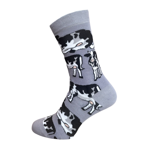 Cow print socks