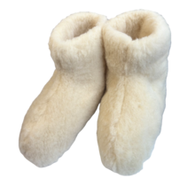 Wonderfully Warm Wool Slippers – High Model Off-White