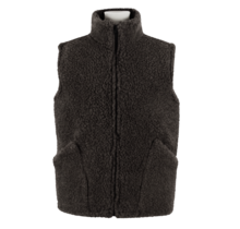 Bodywarmer 100% wol Antraciet