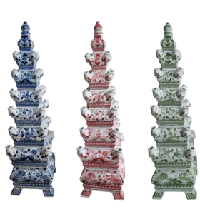 Pyramid Vase for tulips - 85cm high (available in 3 colours)