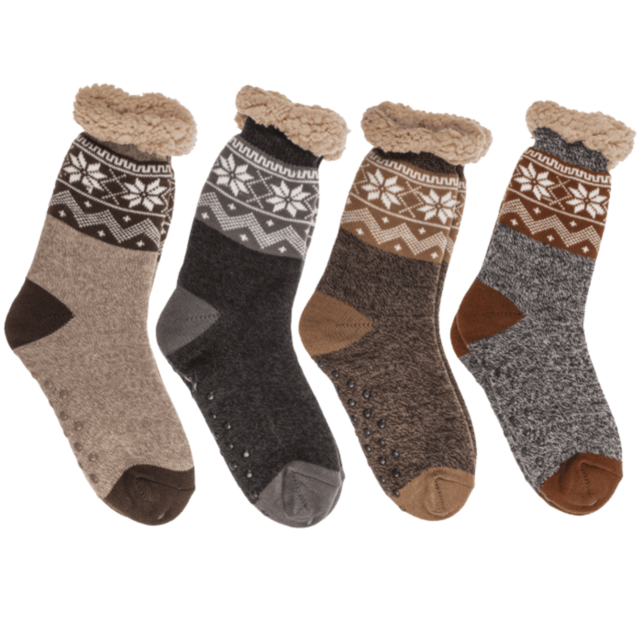Winter house socks Men 42-46 various colors