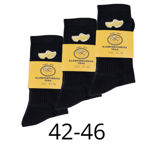 Traa socks - clog socks embroidered - Traa merchandise - 36-41/42-46 black or white