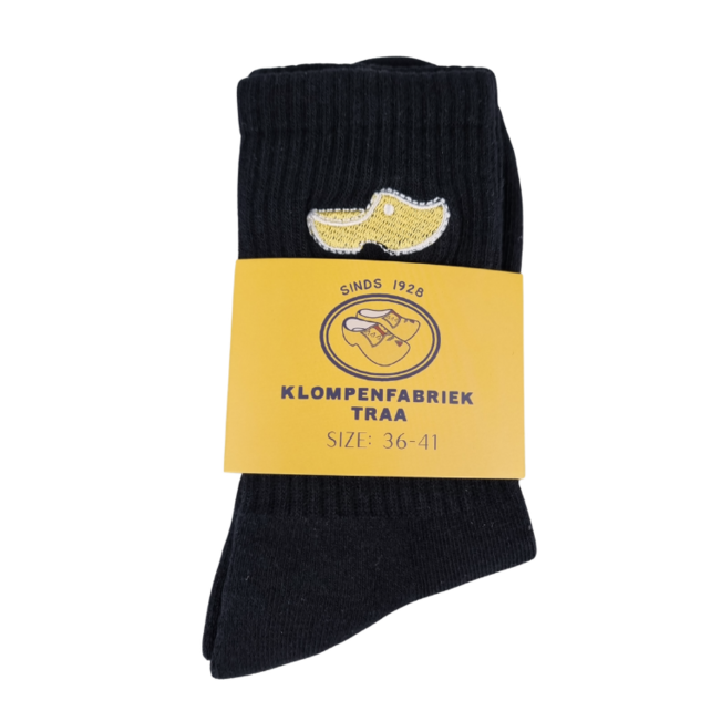 Traa socks - clog socks embroidered - Traa merchandise - 36-41/42-46 black or white