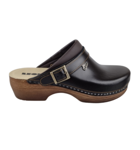 LEON heren klomp in maat 41 t/m 47 - kleur bruin