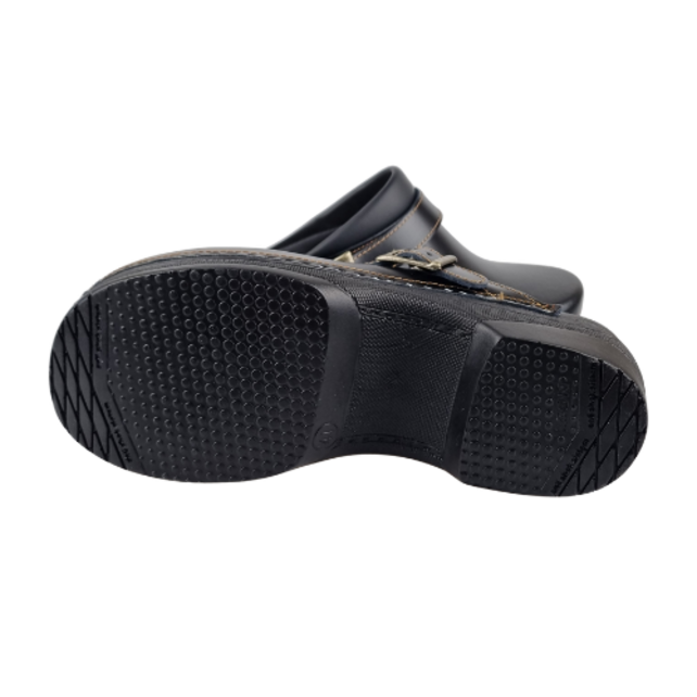 LEON men's clog in sizes 41 to 47 - black