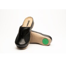 klompen met antislip-zool en elastische zijdes - comfortabel bij Hallux Valgus - kleur zwart
