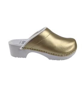 Dina GoldCare - Golden leather top and PU Sole