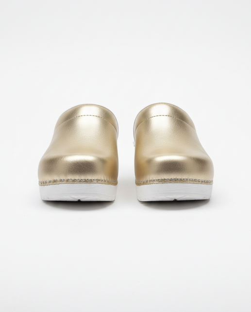 Dina GoldCare - Golden leather top and PU Sole