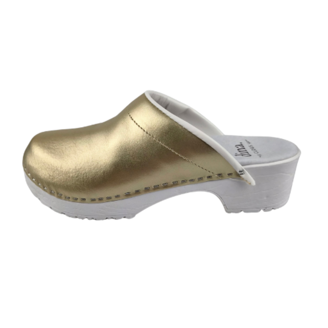 Dina GoldCare - Golden leather top and PU Sole