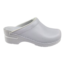 Medical clogs - PU sole and open heel - white