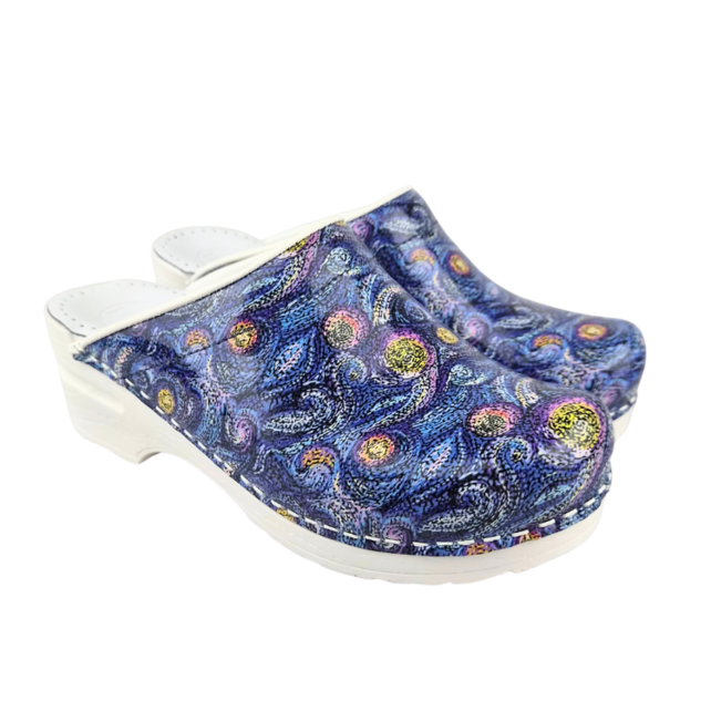 Medische klompen - Witte zool - Starry Night