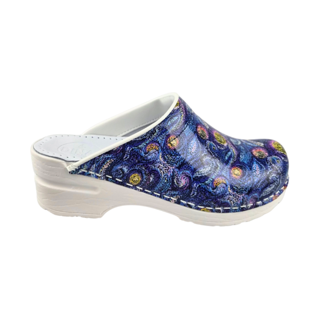 Medische klompen - Witte zool - Starry Night