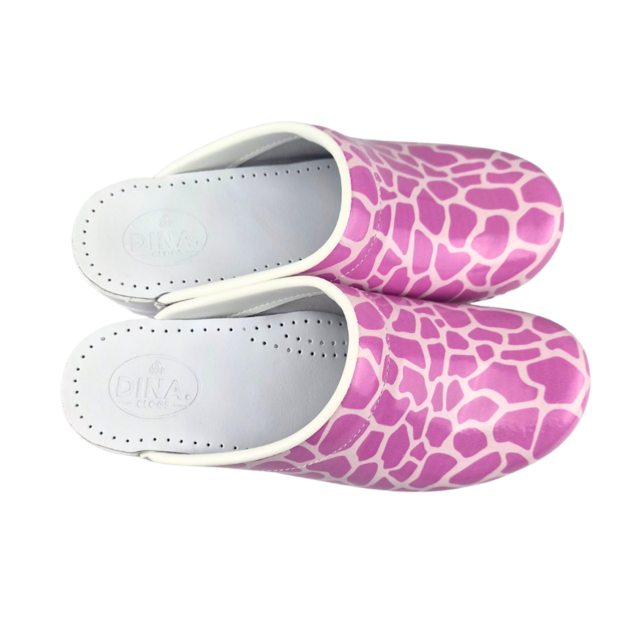 Medical clogs - Dina - Pink Giraffe