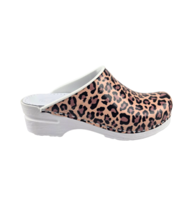 Medical clogs - Dina - Leopard Skin