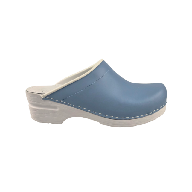 Medische klompen - PU zool met open hiel - blauw