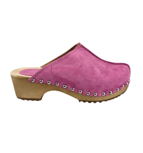 Dina Lykke Clog - suede edition - Pink