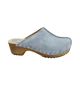 Dina Lykke Clog - suede edition - Mint blue