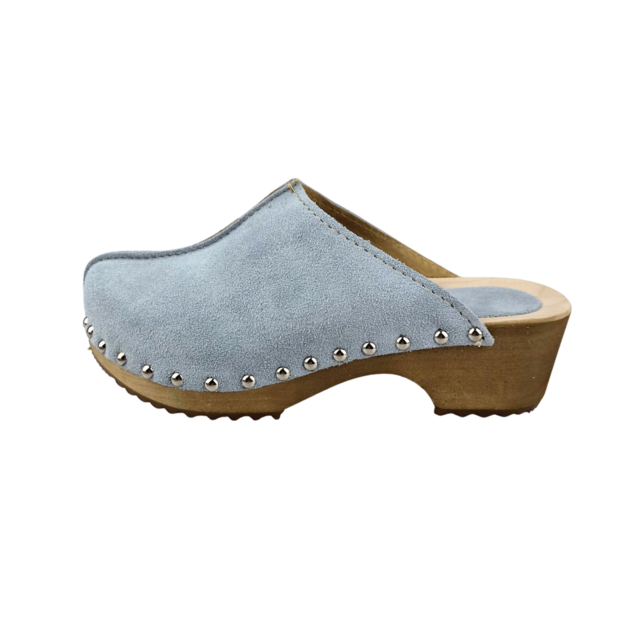 Dina Lykke Clog - suede edition - Mint blue