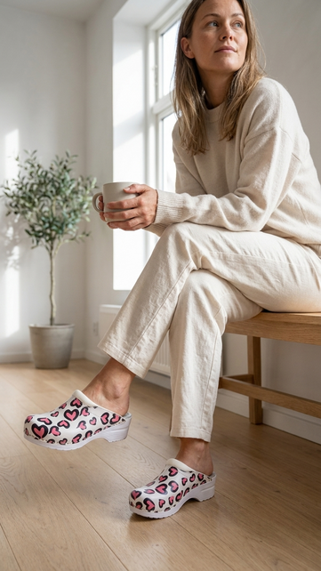 Medical clogs - care clogs - Dina - Hearts