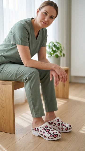 Medical clogs - care clogs - Dina - Hearts