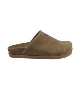 Leon Klompen - suede leren upper - comfortabel zacht voetbed - beige