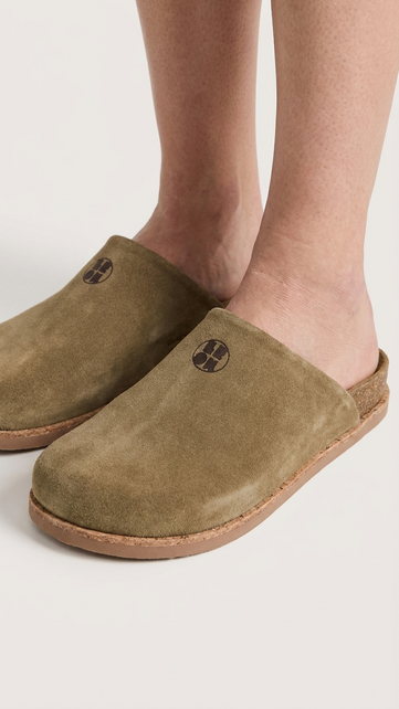 Leon Klompen - suede leren upper - comfortabel zacht voetbed - beige