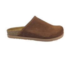 Leon Klompen - suede leren upper - comfortabel zacht voetbed - brown