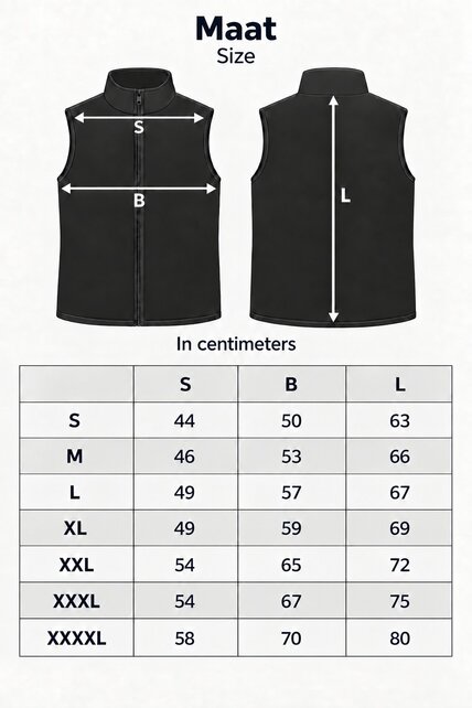 Bodywarmer 100% wol N