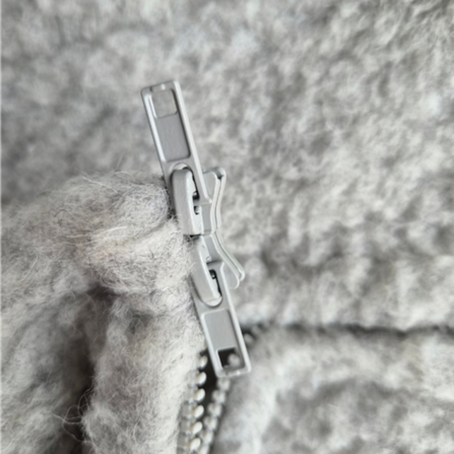 Bodywarmer 100% wol lichtgrijs