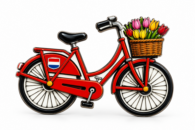 Epoxy magneet rode fiets NL