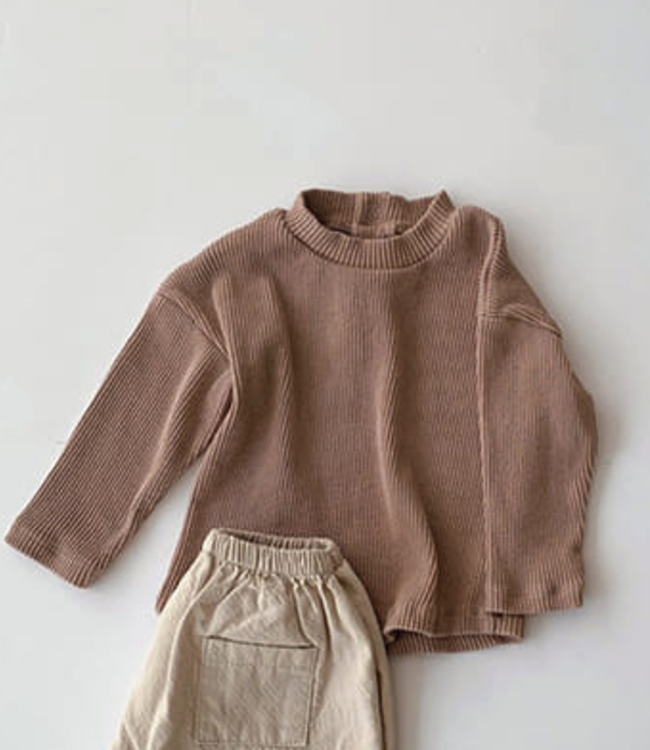 By TiaTia Bebe Rib Turtleneck Camel