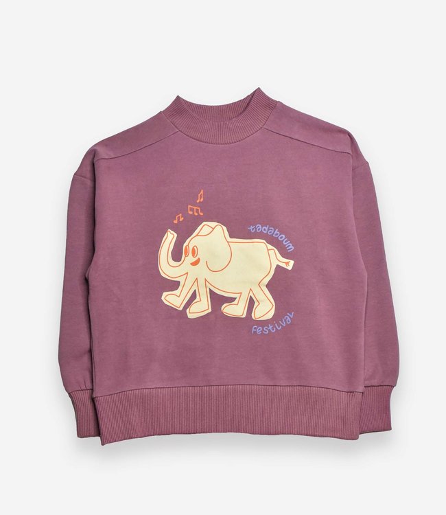 Maison Tadaboum Zachte sweatshirt met olifantenprint