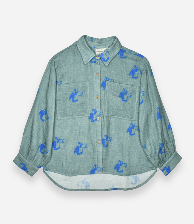 Maison Tadaboum Speels hemd voor zowel jongens als meisjes met toffe print
