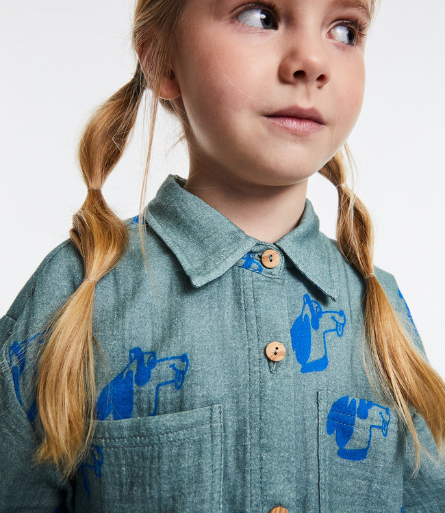 Maison Tadaboum Speels hemd voor zowel jongens als meisjes met toffe print