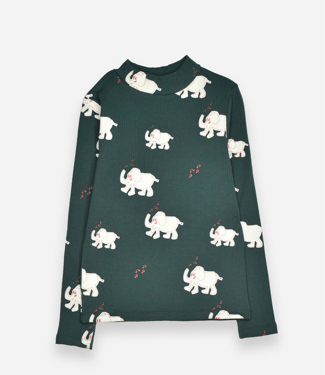 Maison Tadaboum Longsleeve met olifantenprint