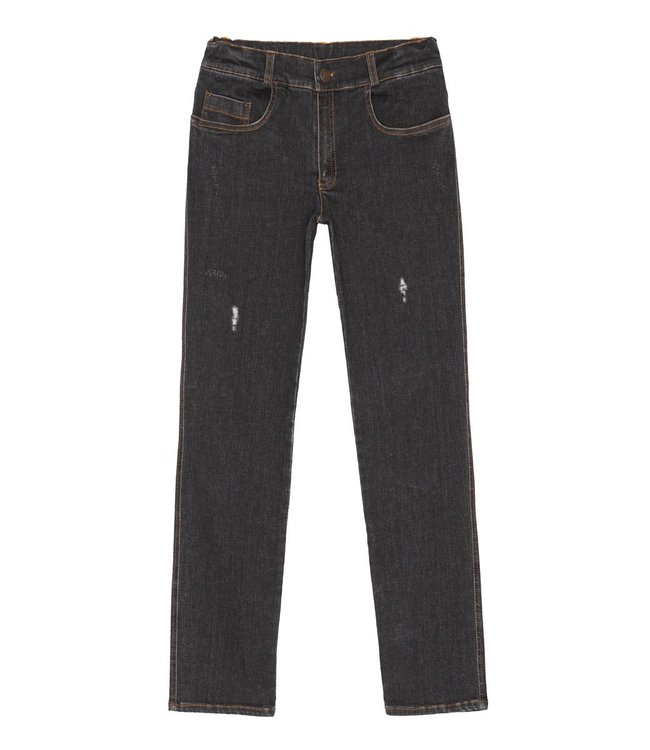 Little Hedonist Zwarte denim voor meisjes en jongens
