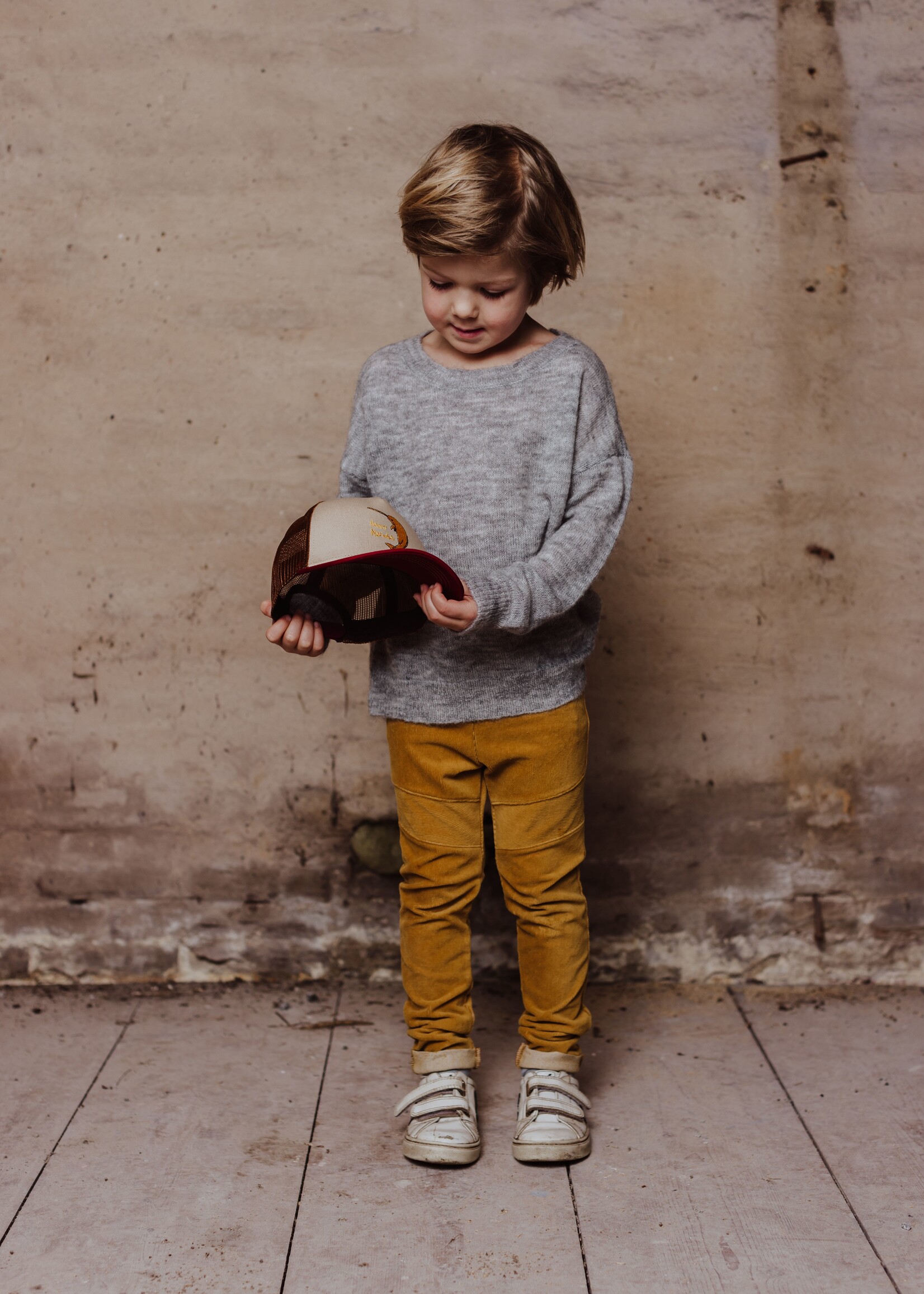 Little Hedonist Warme en soepele broek in camel