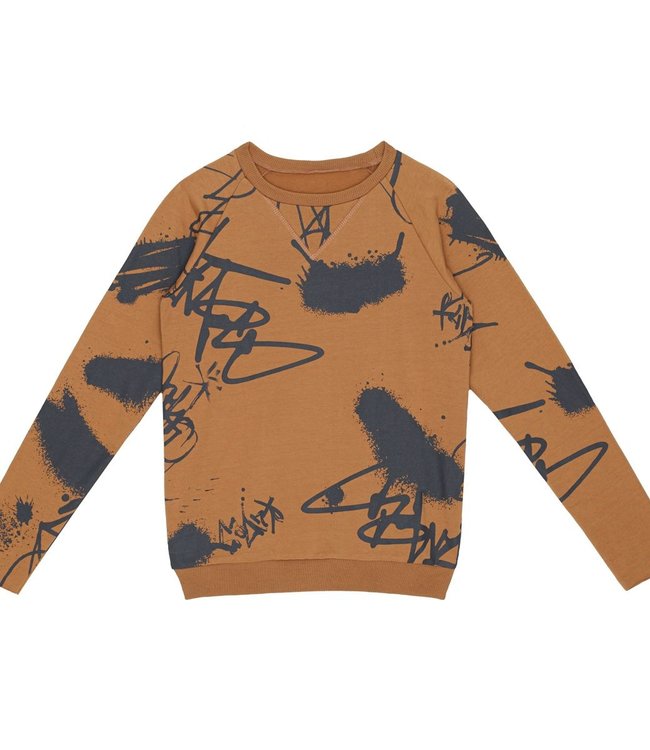 Little Hedonist kindertrui met graffiti print